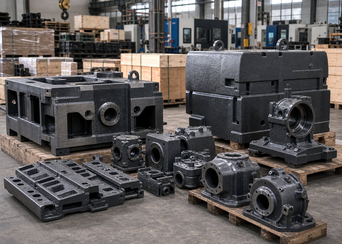 Machinery and railway cast iron parts